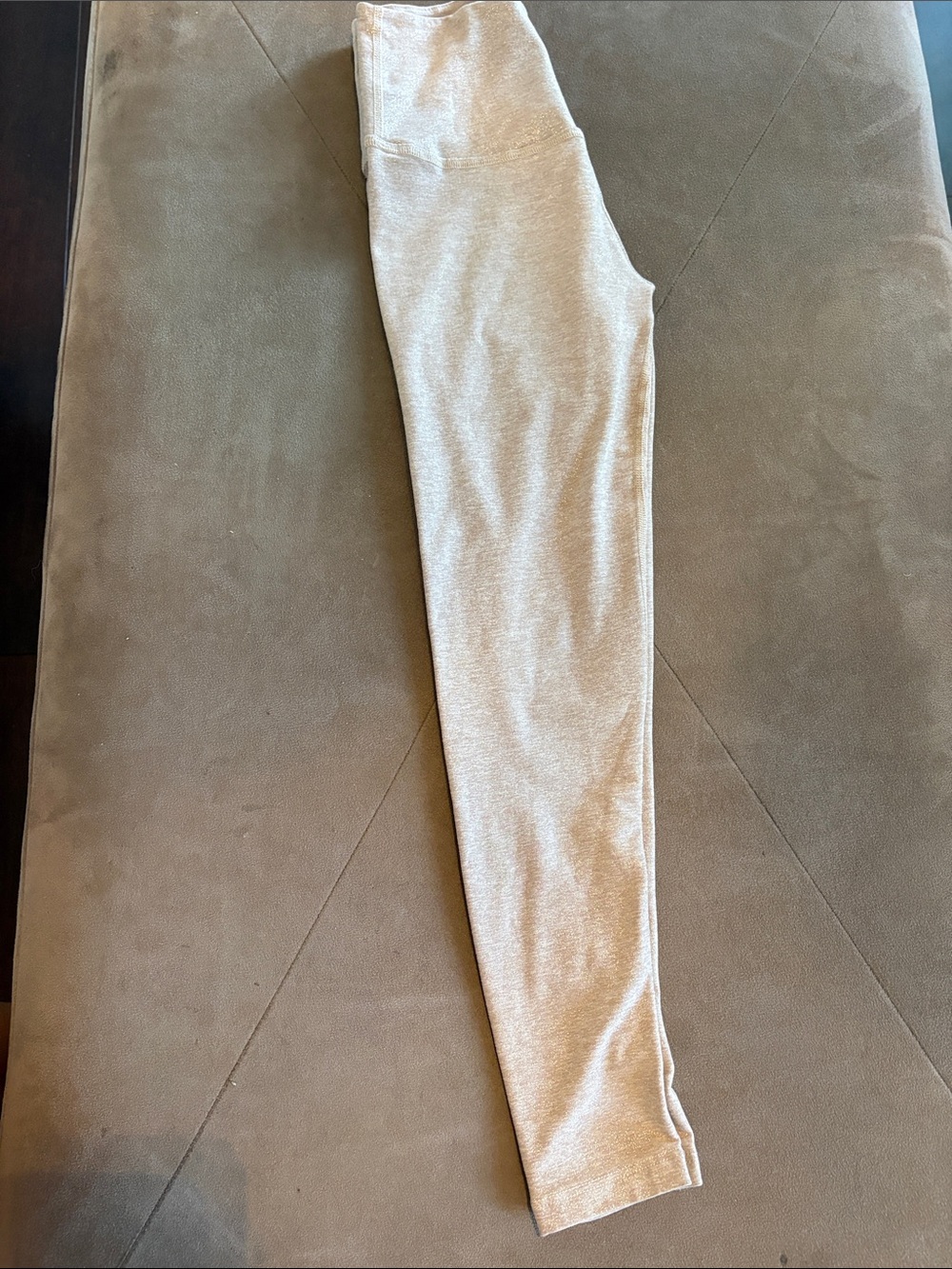 Beyond yoga, spacedye Shimmery Light Beige High-Waist Leggings
